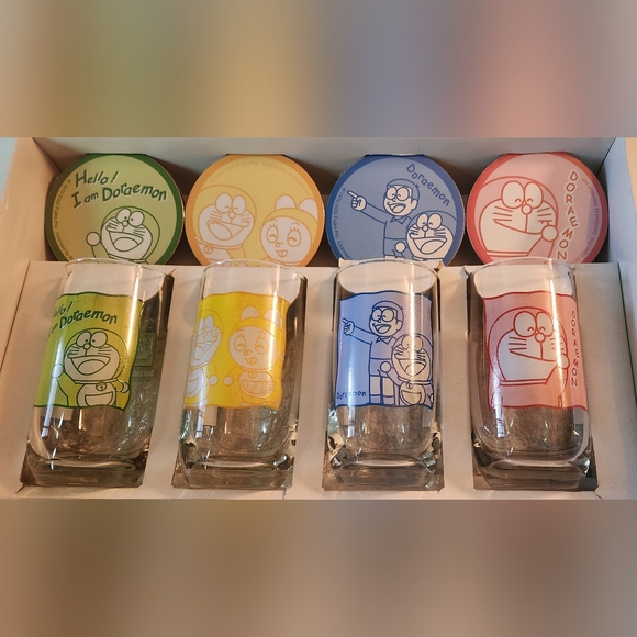 Doraemon Glass with Coaster Set - Picture 3 of 3